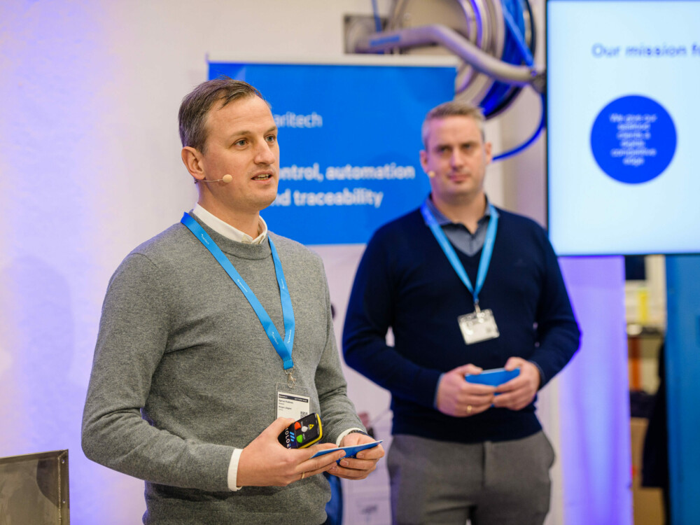 Product and technology Director Bjørnar Kvalsnes and IoT Director Andre Lillebakk, Maritech